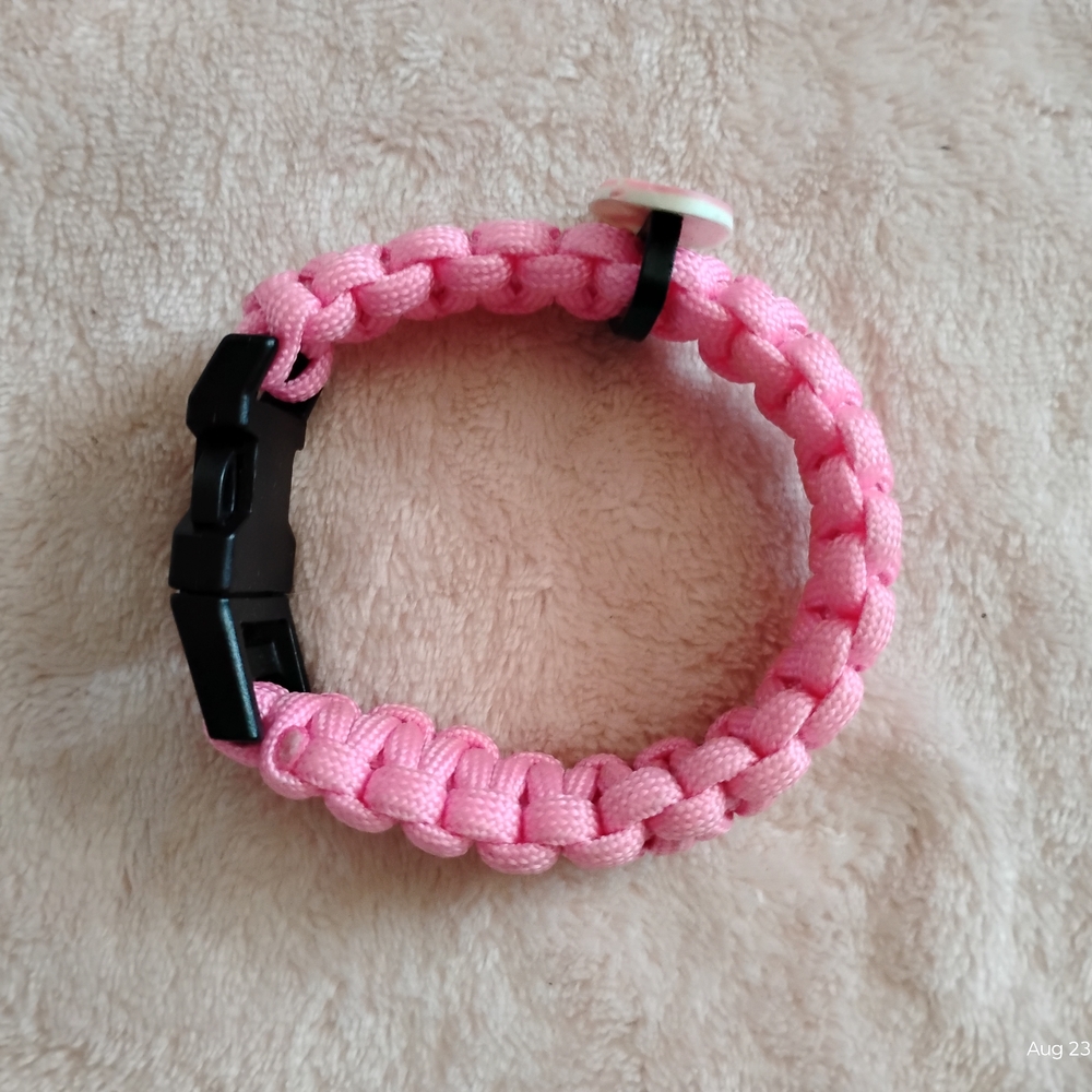 Pink Awareness Ribbon Bracelet - Picture 3 of 4